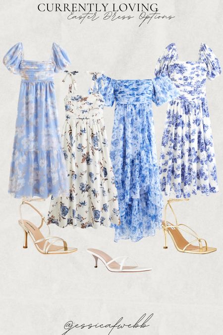 Easter dress options. Loving blue and white so much! I wear a small in their dresses.

#LTKshoecrush #LTKSeasonal #LTKstyletip