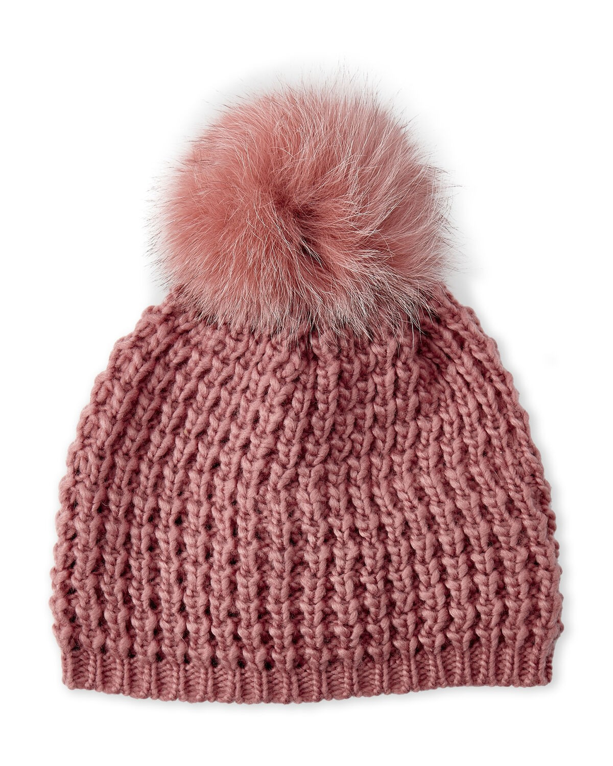 Real Fur Pom-Pom Beanie | C21 | Century 21 Department Stores