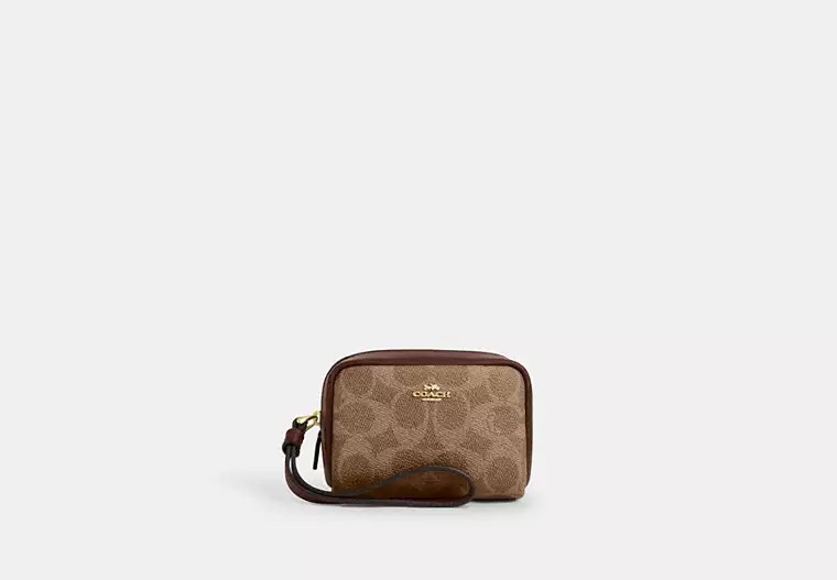 Pouch Wristlet In Signature Canvas | Coach Outlet US
