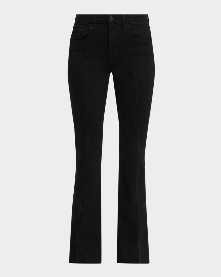 L'Agence Lenora Seamed Flare Jeans | Neiman Marcus