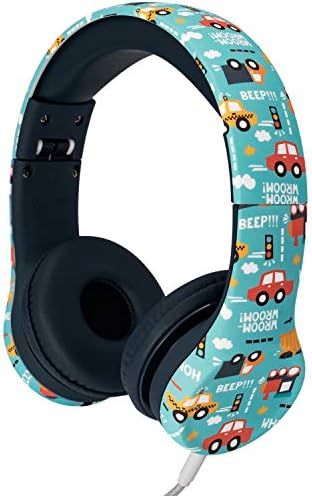 Snug Play+ Kids Headphones Volume Limiting and Audio Sharing Port (Vroom) | Amazon (US)