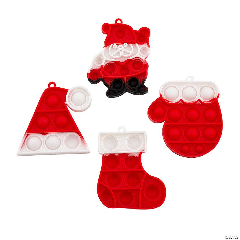 Christmas Santa-Themed Lotsa Pops Popping Toys - 12 Pc. | Oriental Trading Company