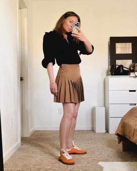 Going preppy: tennis skirt edition. Short or long? 
I’ve been really into tennis a few years back and I still have an occasional wish to back on the court but there’s more wishful thinking here than anything else! My love for tennis skirts though remains intact 😆 - a perfect summer statement, a chance to show off your legs and tan (a sunburn in my case right now 😆). 
Wearing Lacoste pleated button waist skirt and Lacoste pleated twill skirt both with Lacoste baseshot sneakers in clay orange. 
All of these tennis style skirts are on sale right now, starting at $68.99!

#LTKFindsUnder100 #LTKSaleAlert #LTKSeasonal
