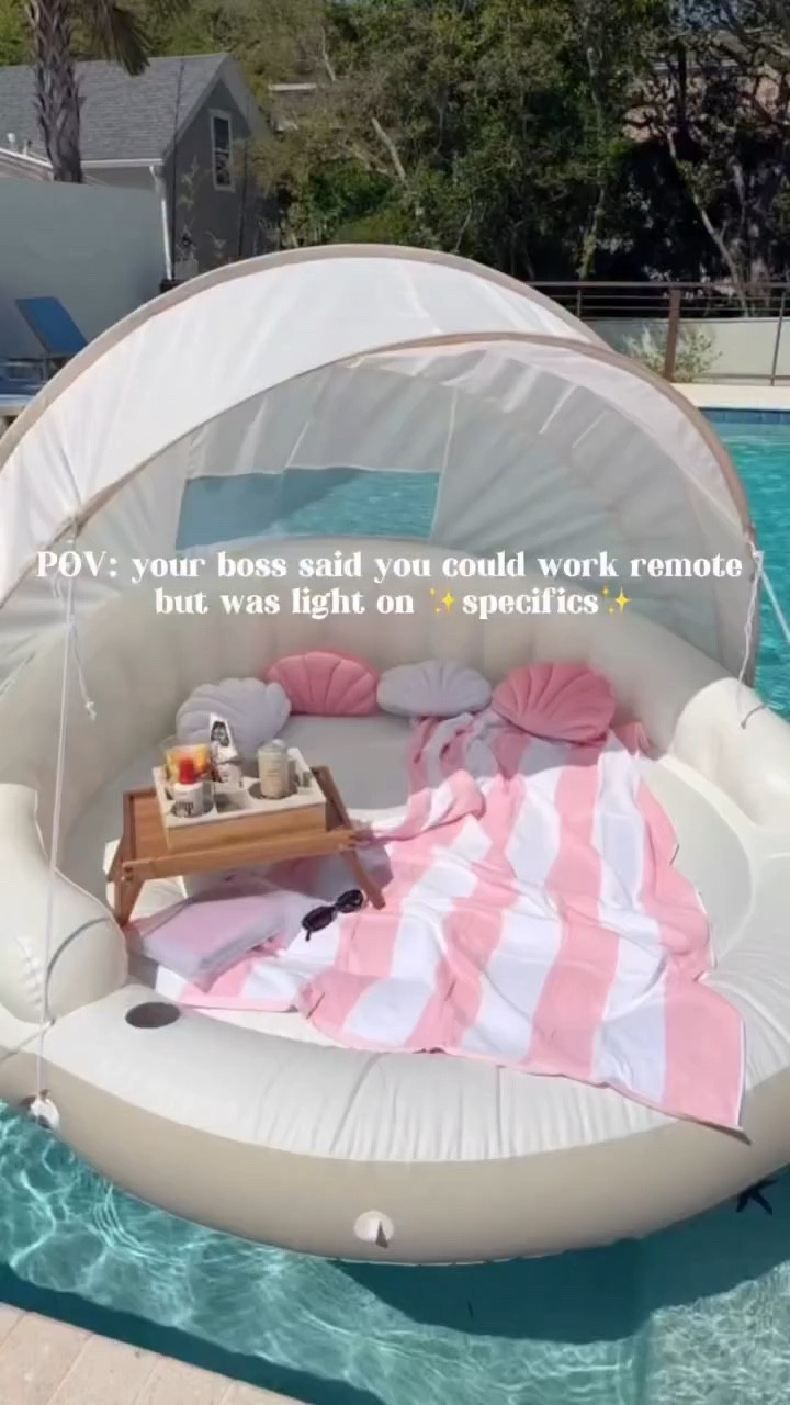 Summer pool side essentials for the perfect work from home day!

#LTKHome #LTKSwim #LTKSeasonal