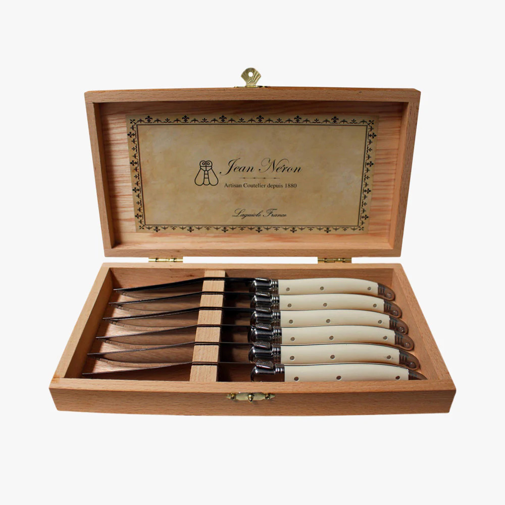 Boxed Laguiole Ivory Knife Set | Dear Keaton