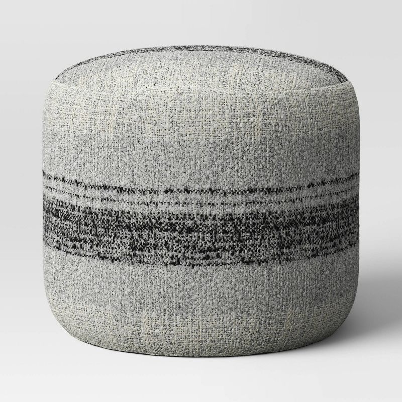 Smithfield Cylinder Pouf Gray/Blue - Threshold&#8482; | Target