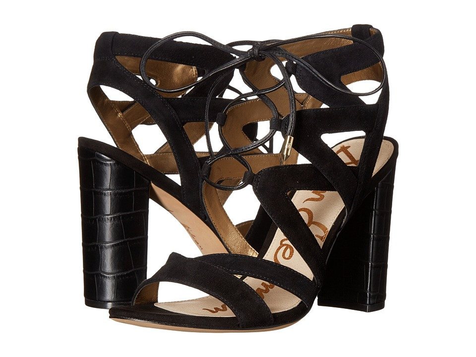 Sam Edelman - Yardley (Black Kid Suede Leather) High Heels | Zappos