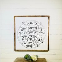 May The Lord Bless You Large Hanging Numbers 6 24 26 Bible Verse Sign, Blessing Wall Art, Christian Wedding Gift, Living Word Art Decor | Etsy (US)