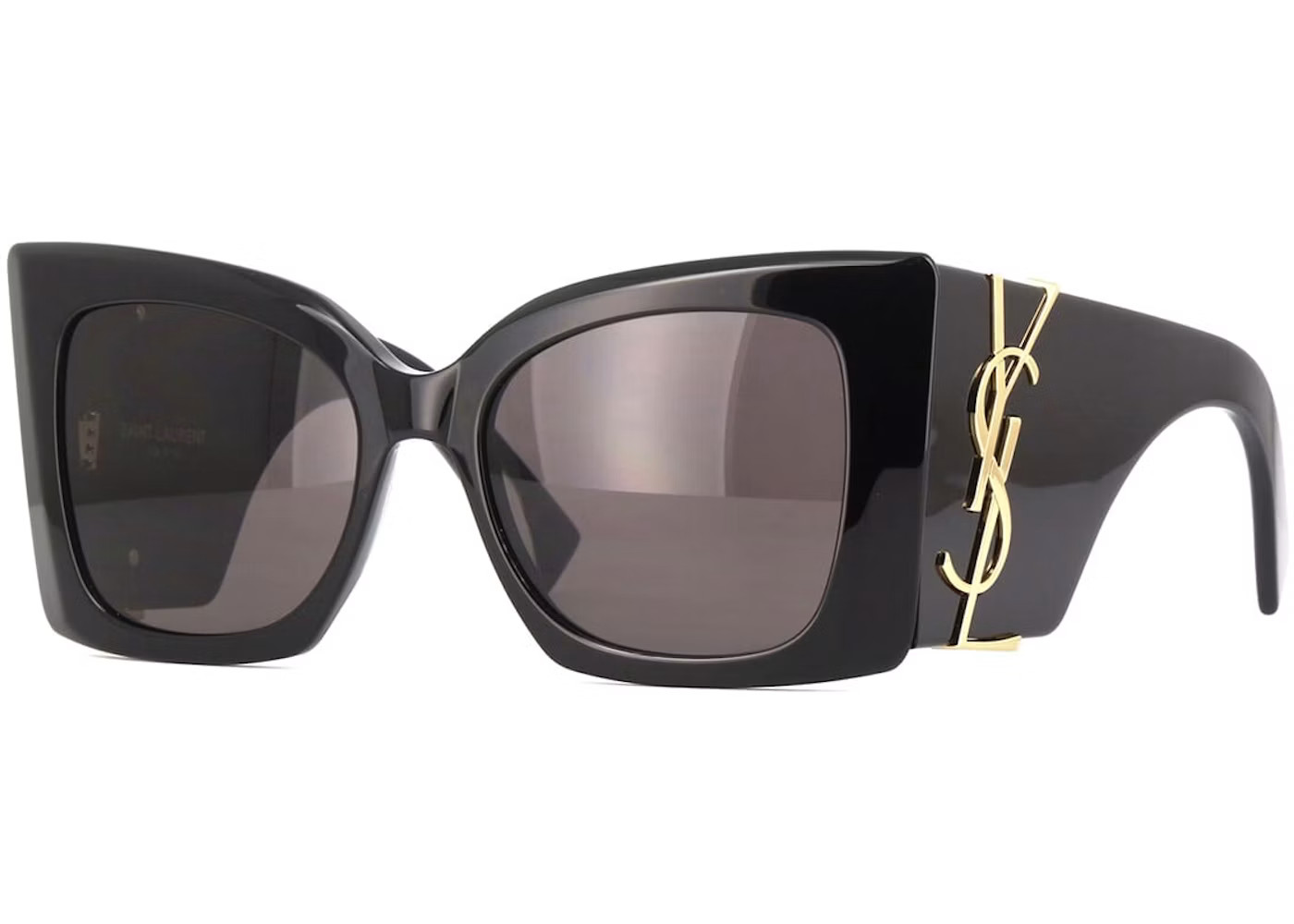 Saint Laurent Oversized SunglassesBlack/Black (SL-M119-BLAZE-001) | StockX