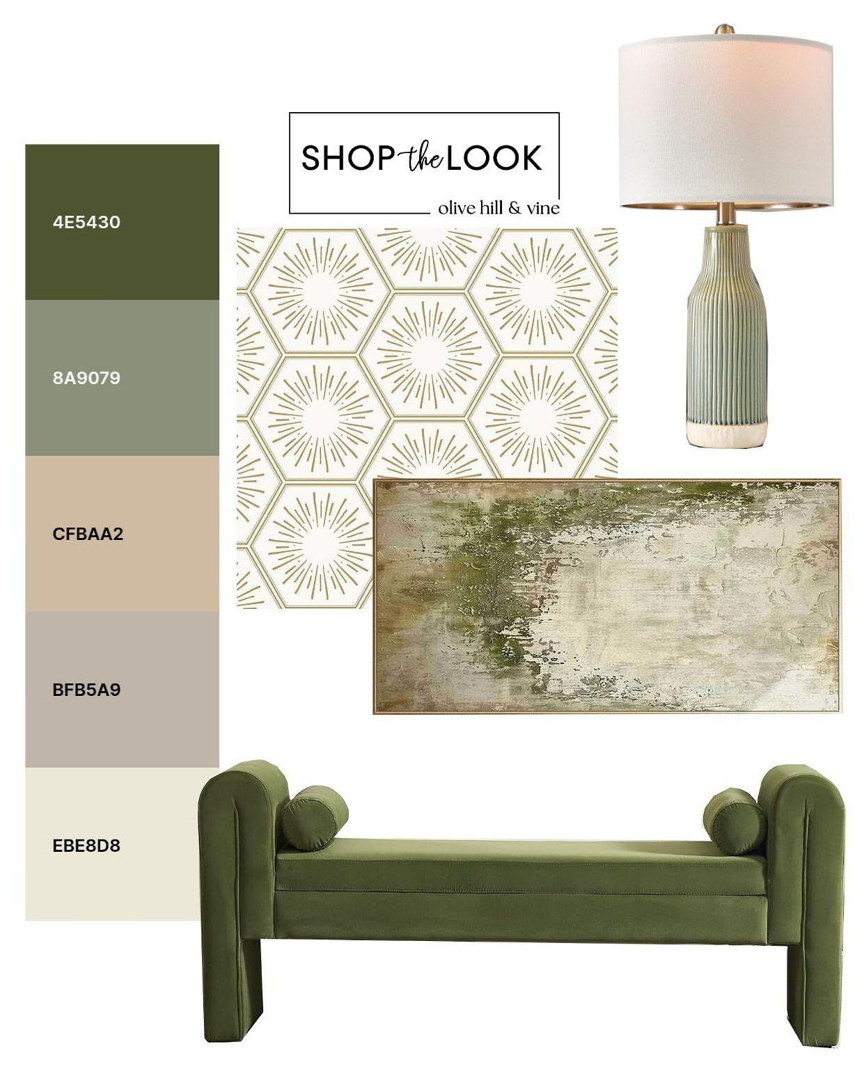 Layered greens meet warm neutrals for a look that feels fresh yet grounded. We’re mixing tailored upholstery, soft textures, and that geometric wallpaper moment—pulling it all together into a bedroom that feels effortlessly refined. 

 

#LTKHome