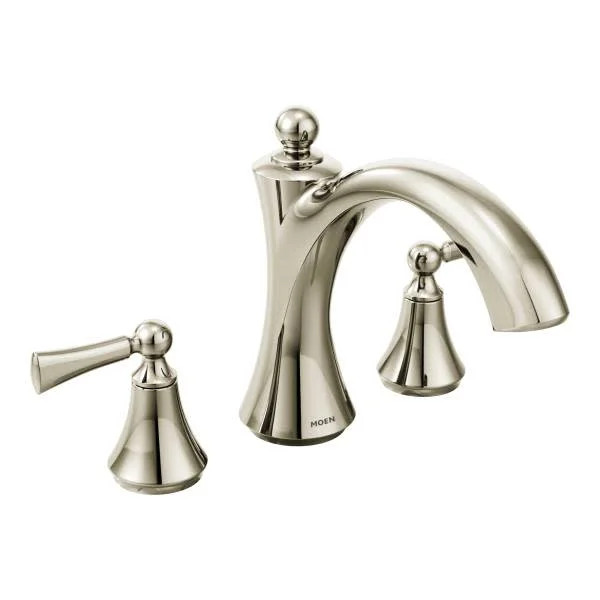 Moen T653 Wynford Deck Mounted Roman Tub Filler Trim - Nickel | Walmart (US)