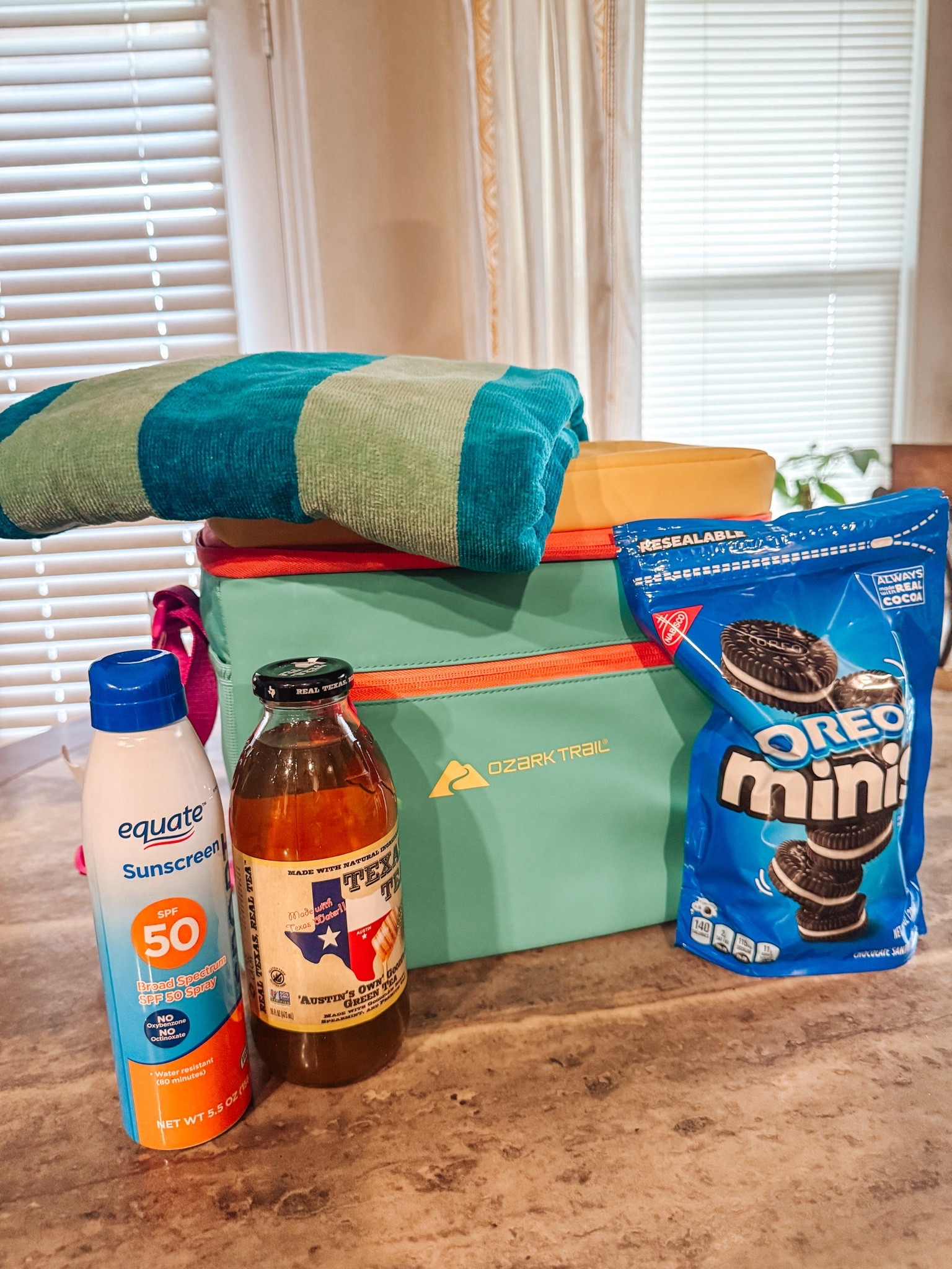 Teacher appreciation, but make it totally rad 😎🌴☀️ Packed this 80s-inspired teacher gift basket with all the summer essentials: a retro cooler, beach towel, sunscreen, sweet treats, and some ice-cold Texas tea to celebrate an amazing school year! Because after surviving the chaos of the classroom, every teacher deserves a summer break starter pack!

#LTKTravel #LTKSwim #LTKSeasonal