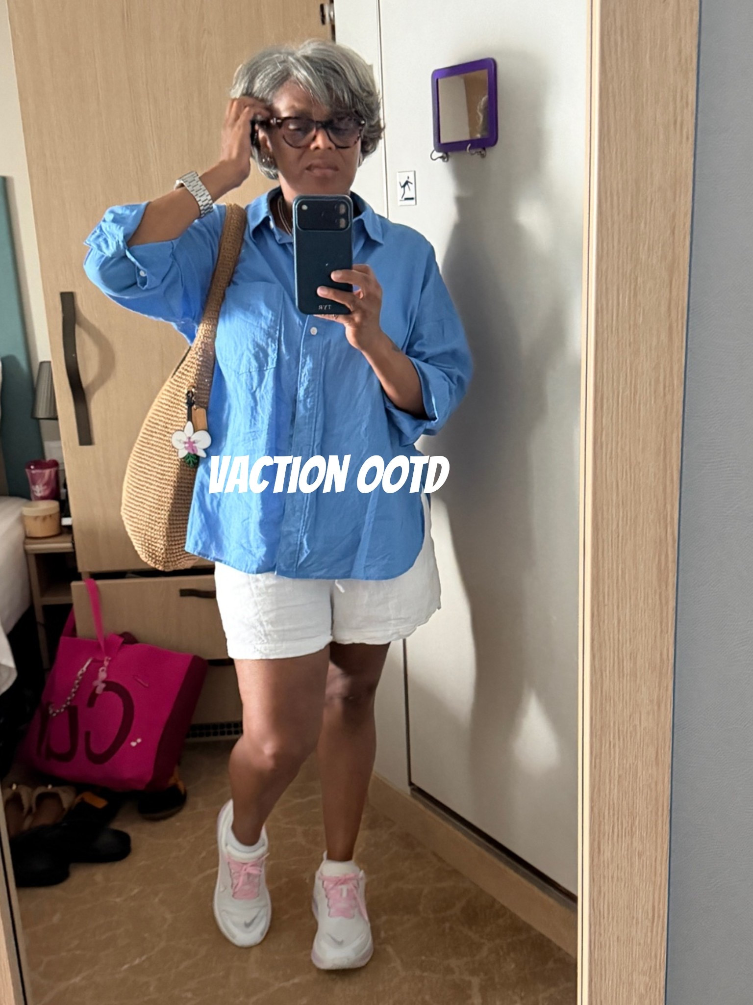 Vacation OOTD 💙☀️

The only time you’ll catch me wearing a wrinkled shirt without a second thought. 😅

No ironing. No rushing. No stressing.
Just making memories and enjoying the view. 🌊✨

Click the link to shop.

#LTKootd #LTKTravel #LTKOver40
