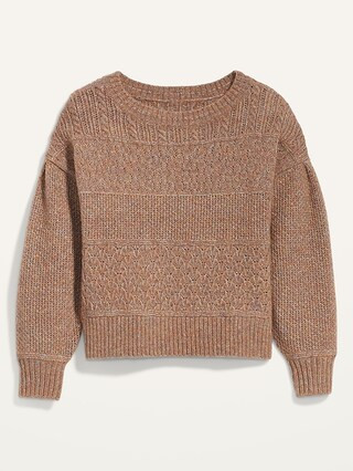 Cozy Plush-Yarn Variegated-Knit Sweater for Women | Old Navy (US)
