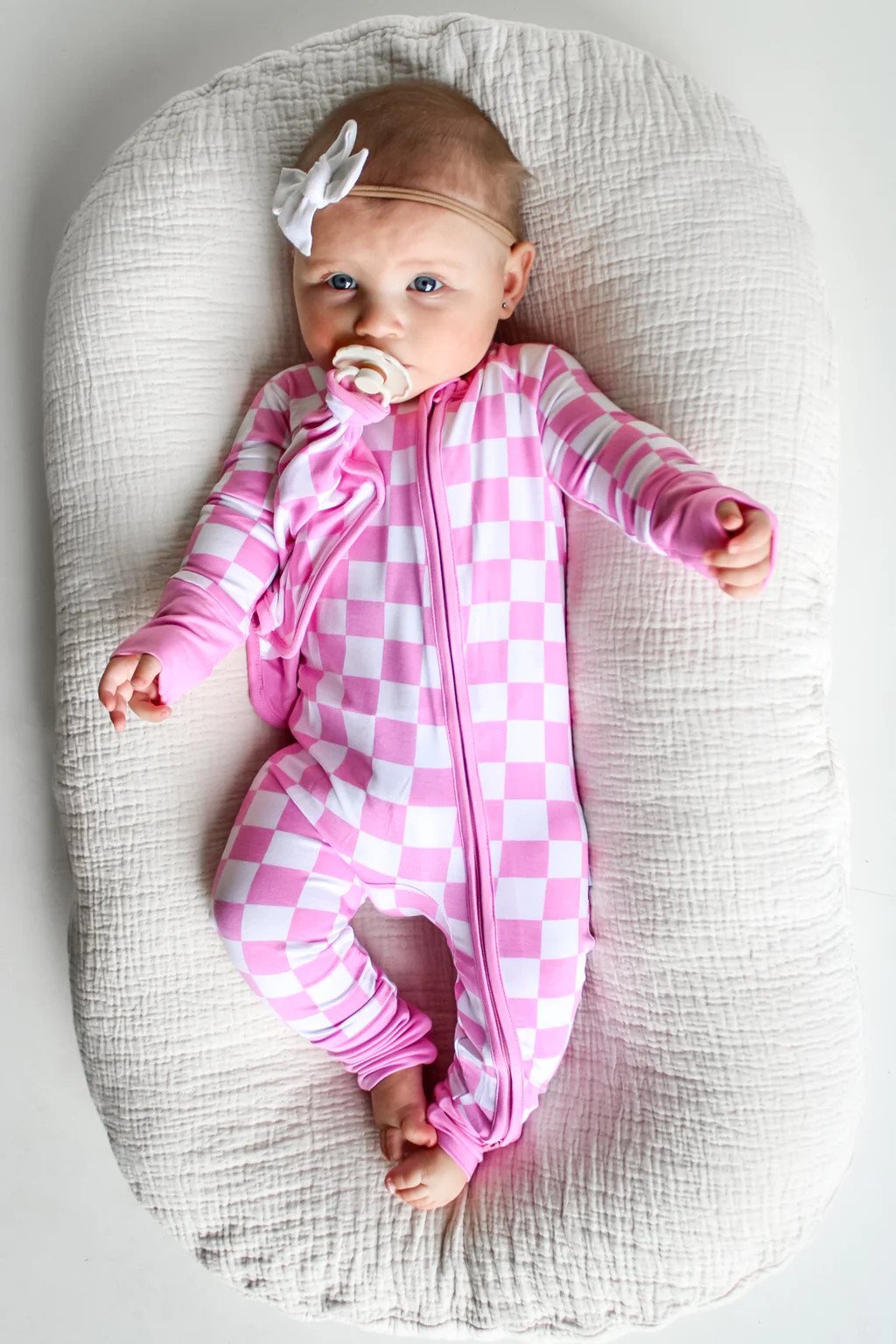 BUBBLEGUM CHECKERS DREAM ROMPER | DREAM BIG LITTLE CO