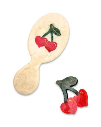Cherry Hearts Hair Brush & Clip Gift Set | Bloomingdale's (US)