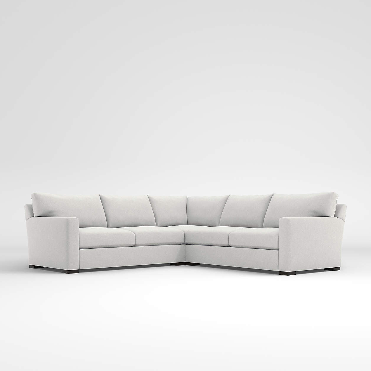 Axis 3-Piece Sectional Sofa + Reviews | Crate & Barrel | Crate & Barrel