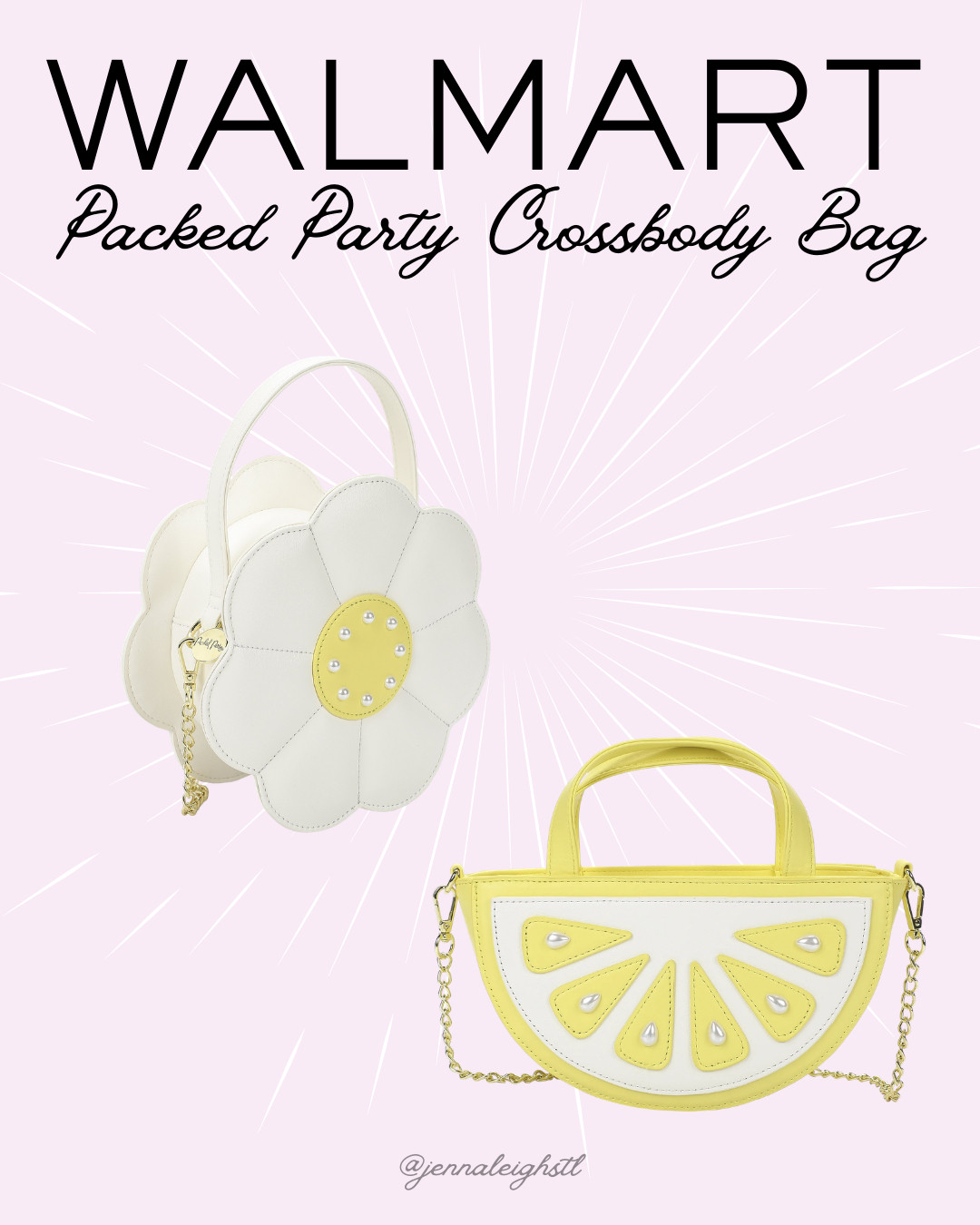 If you love playful bags, these Packed Party lemon and daisy crossbody styles from Walmart are so good. 

 #LTKSeasonal #LTKMidsize