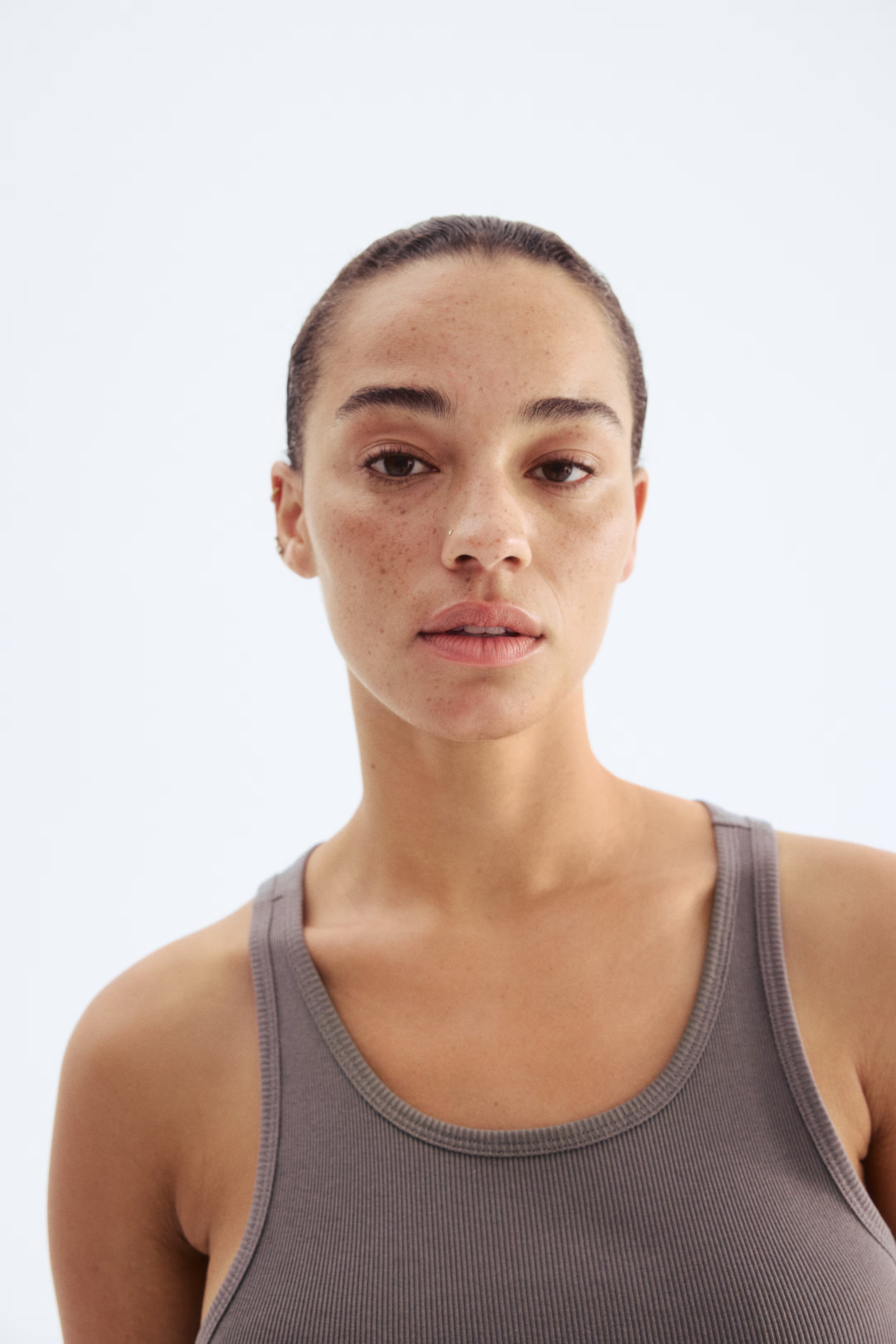 Ribbed Silk-Blend Tank Top | H&M (US + CA)