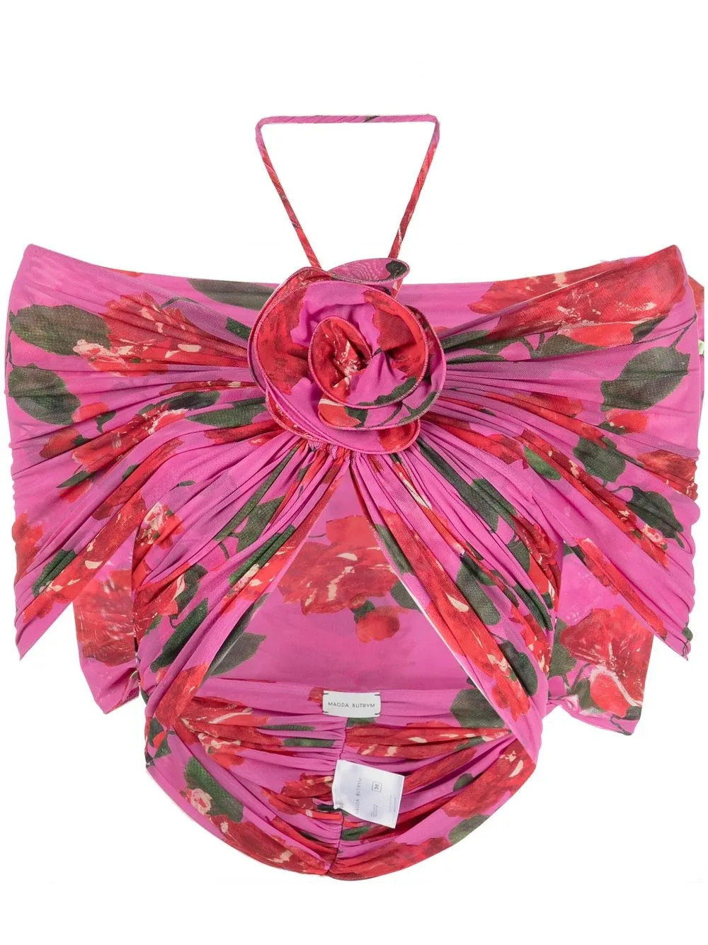Magda Butrym off-shoulder Floral Appliqué Top - Farfetch | Farfetch Global