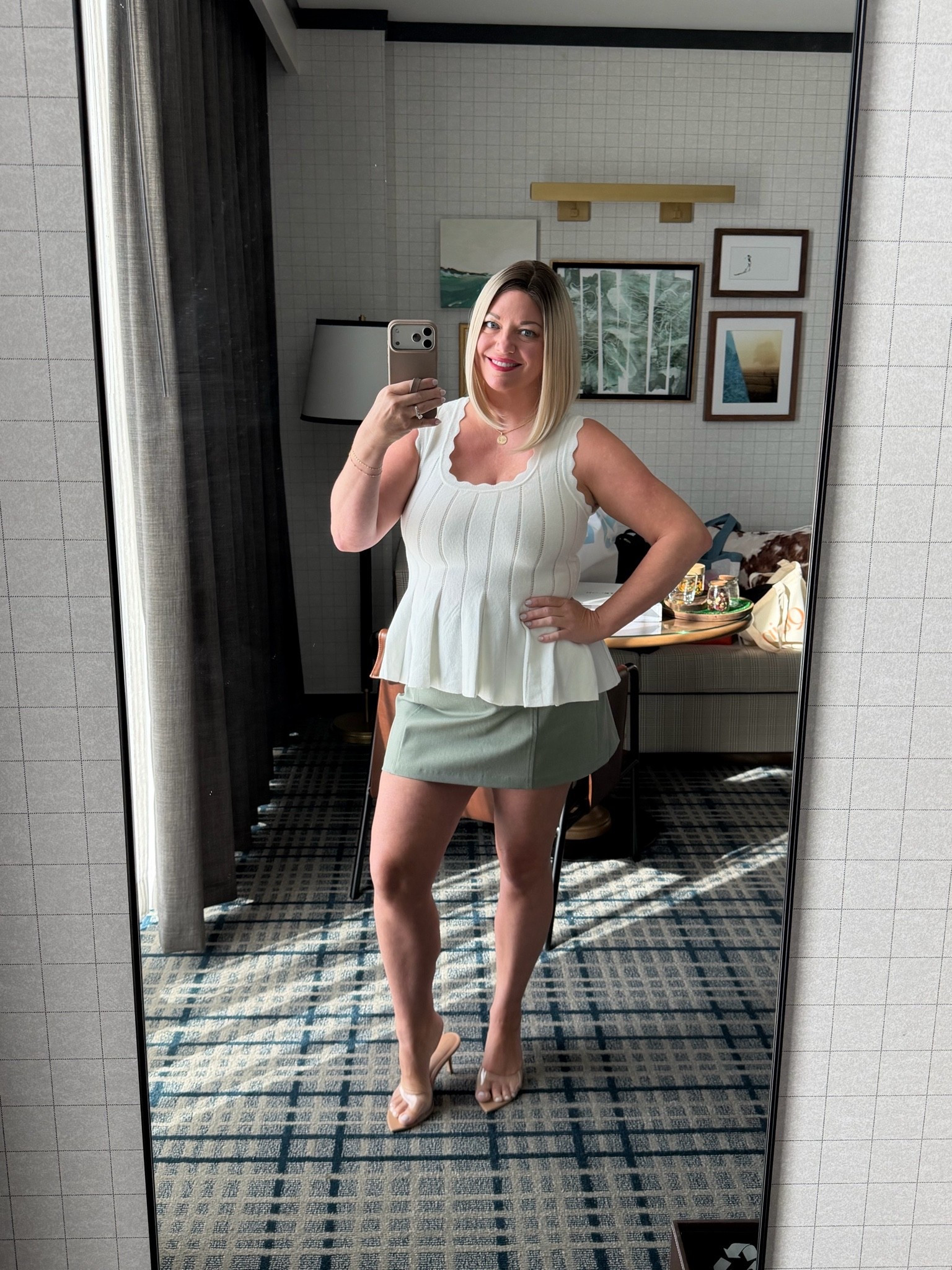 LTK Con Day 3 OOTD 

My skort is @abercrombie & it’s 20% off + free shipping in the app today

#LTKCon #LTKOver40 #LTKMidsize