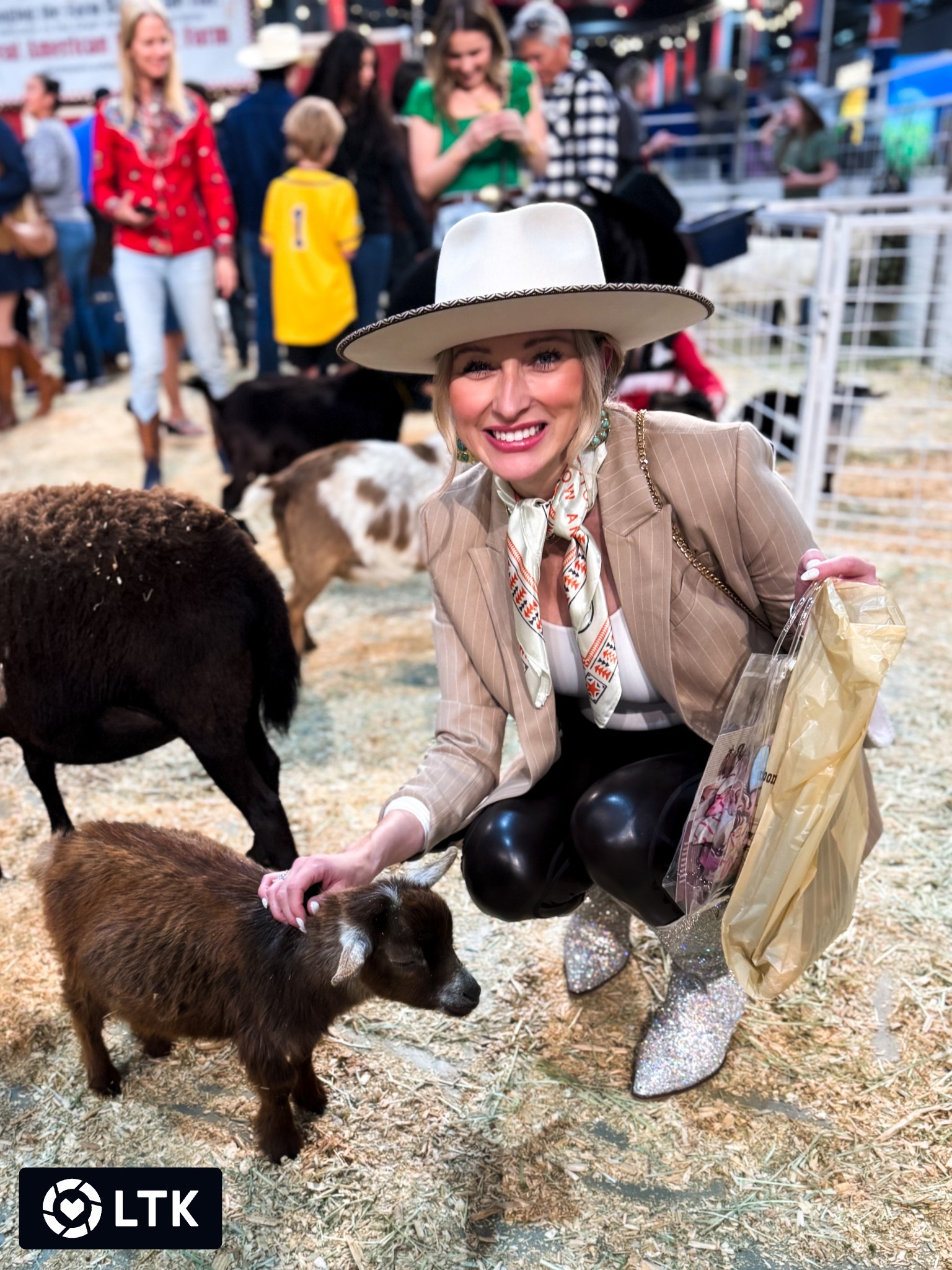 Houston rodeo outfit! Leather leggings and rhinestone cowboy boots! Rodeo purse 

#LTKShoeCrush #LTKItBag #LTKStyleTip
