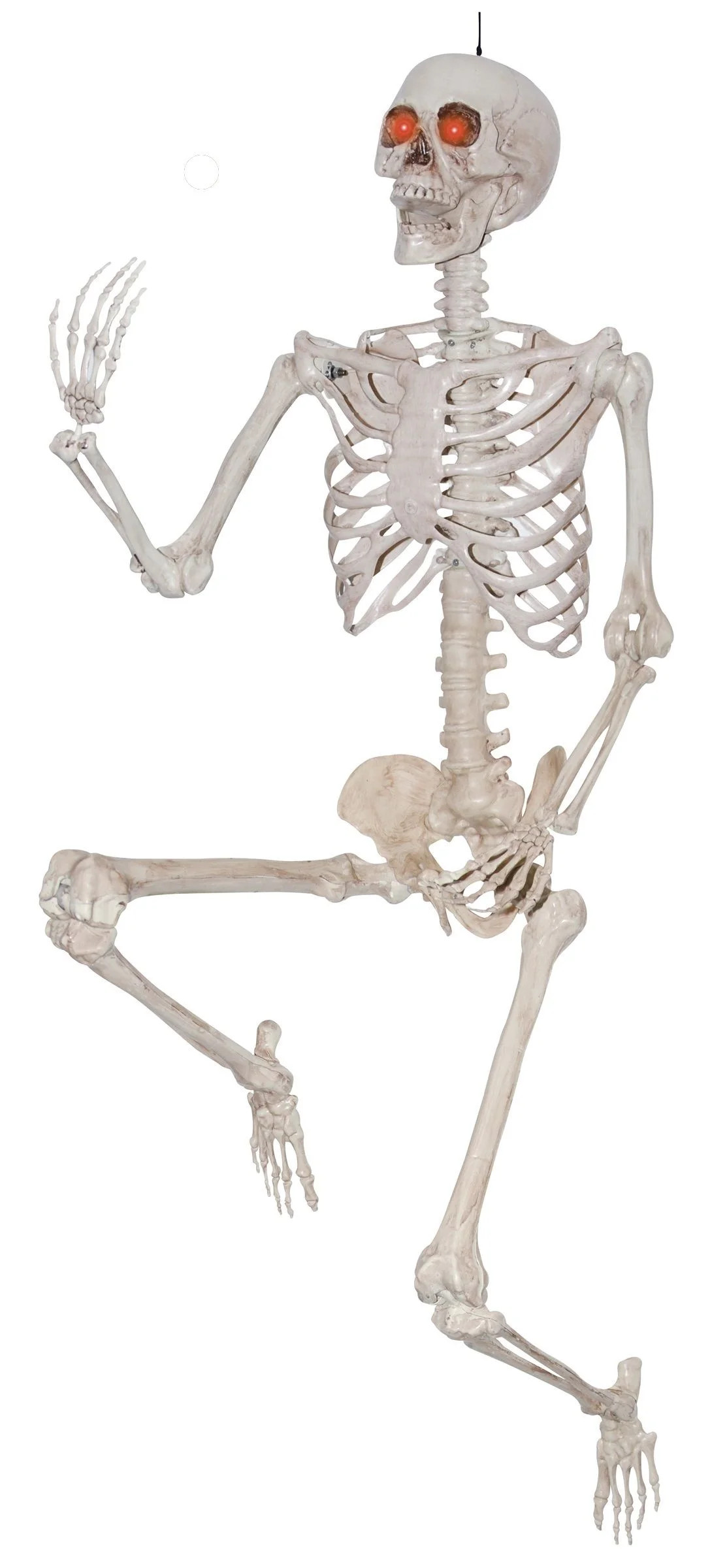Halloween Plastic Posable Skeleton Decoration, Bone Color, 84 in, by Way To Celebrate | Walmart (US)