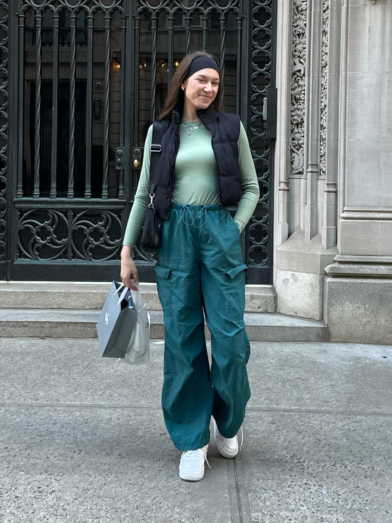 all green outfit in the city 

#LTKtravel #LTKSeasonal