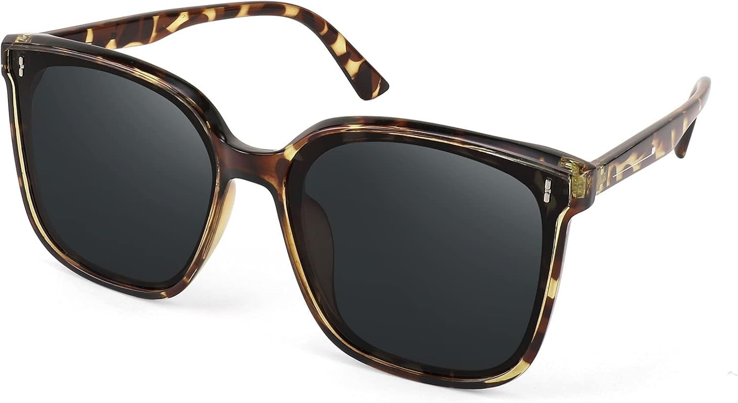 FEISEDY Women Oversized Vintage Polarized Sunglasses Square Cute Trendy Classic Simple Men B2758 | Amazon (US)