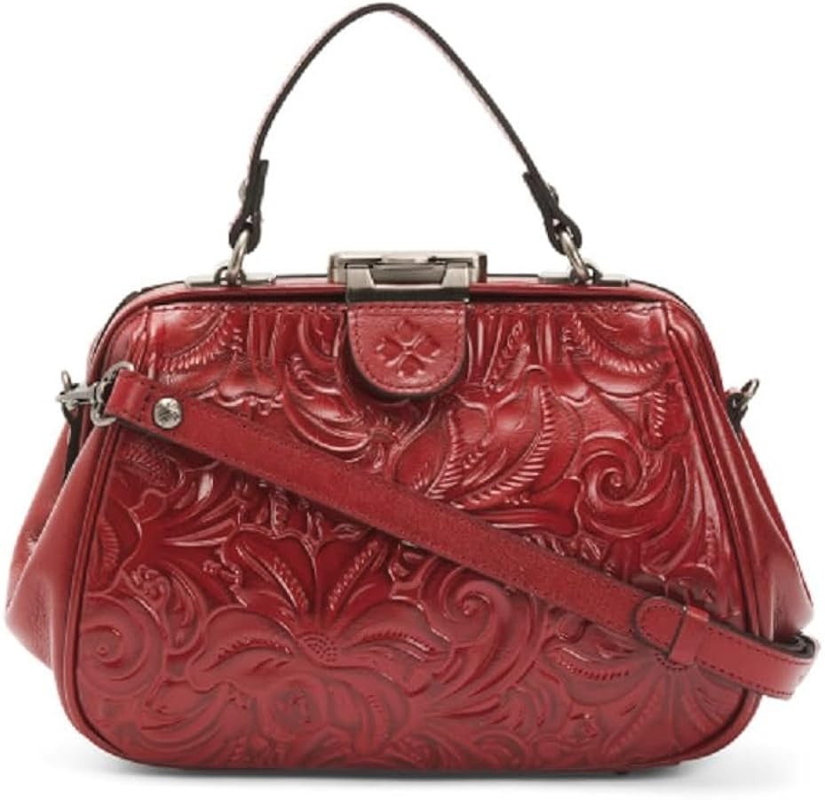 Patricia Nash Gracchi Satchel Leather Handbag Purse | Amazon (US)