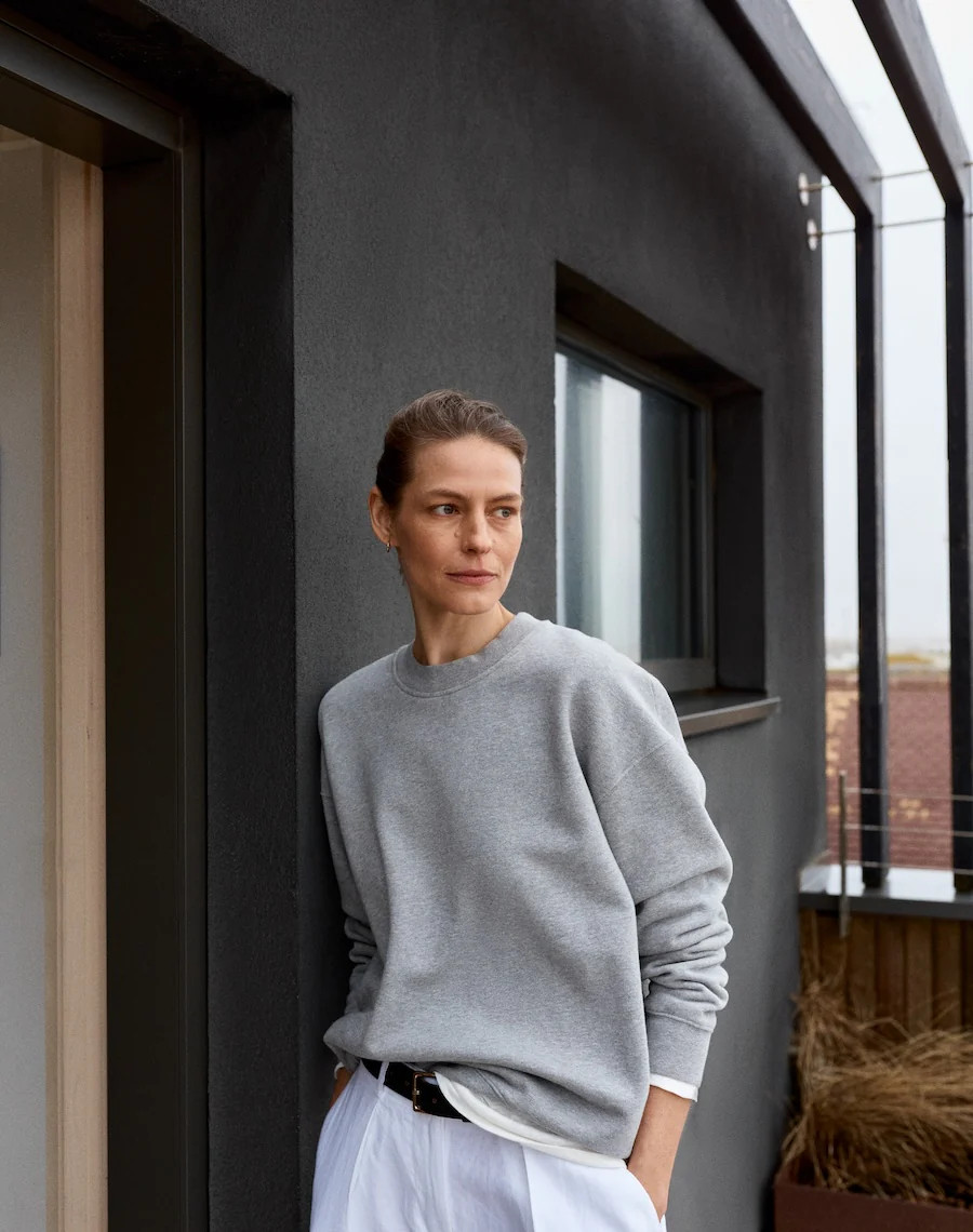 The Relaxed-fit SWEATSHIRT - Slate Grey | Navygrey
