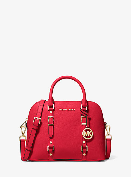 Bedford Legacy Medium Pebbled Leather Dome Satchel | Michael Kors US