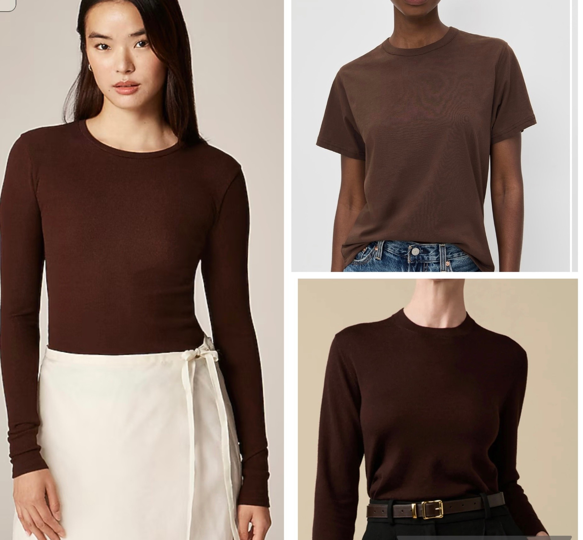 My fav brown basic tops. #fallstyle #brown #minimalist 

#LTKSeasonal #LTKSaleAlert #LTKStyleTip
