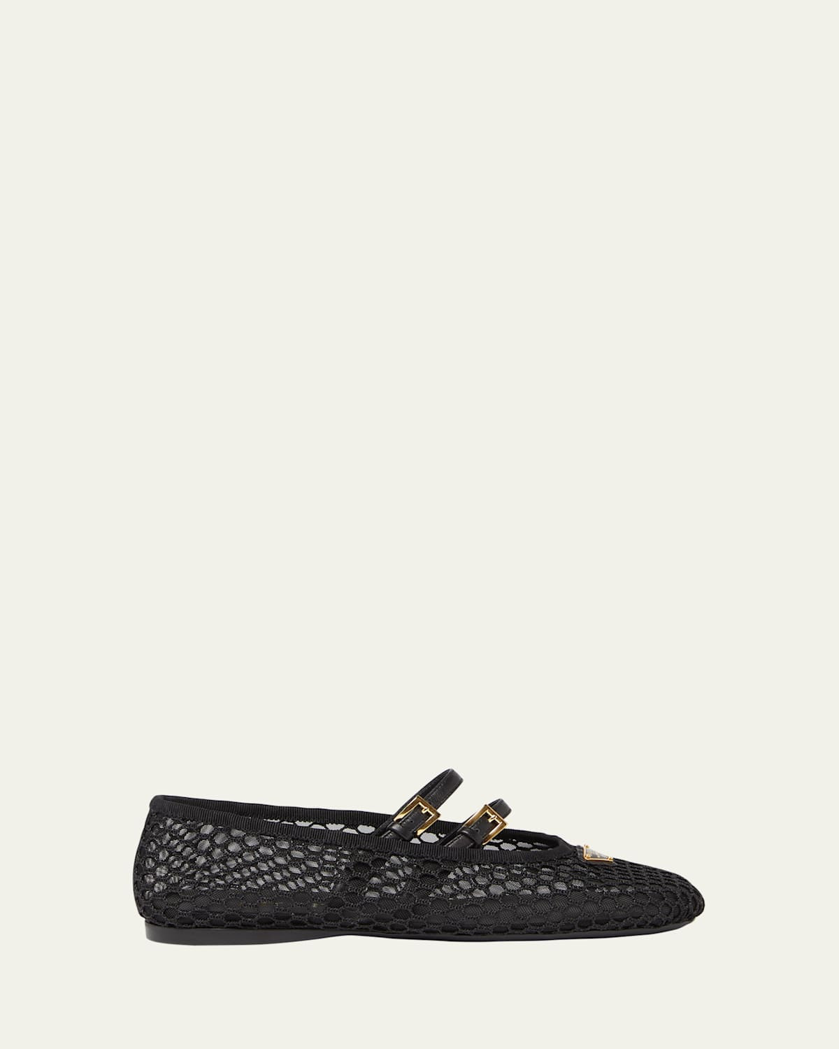Mesh Double Buckle Ballet Flats | Bergdorf Goodman