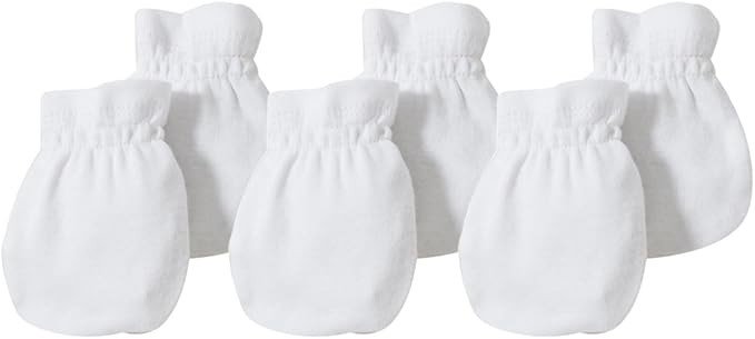 Burt's Bees Baby Unisex Baby Mittens, No-scratch Mitts, 100% Organic Cotton, Set of 3 Gloves | Amazon (US)