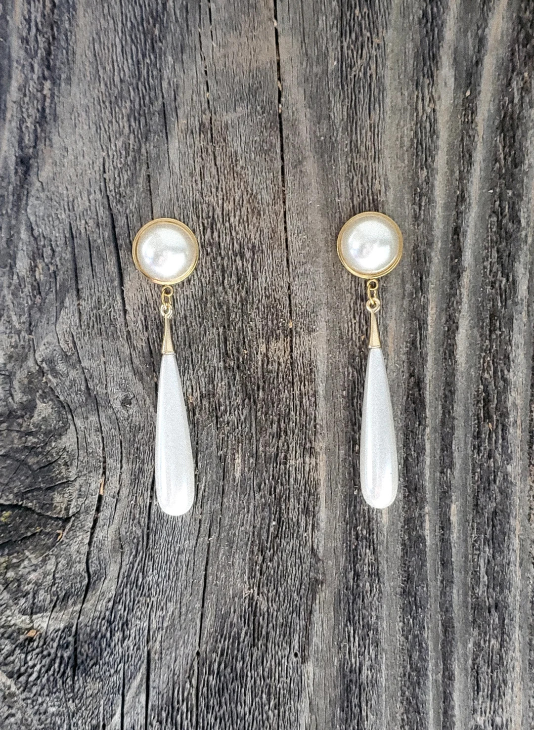 Buy Gold Pearl Dangle Gauges Wedding Plugs 6mm 19mm 2g 8mm 0g 10mm 00g 12mm 1/2 14mm 16mm Bride B... | Etsy (US)