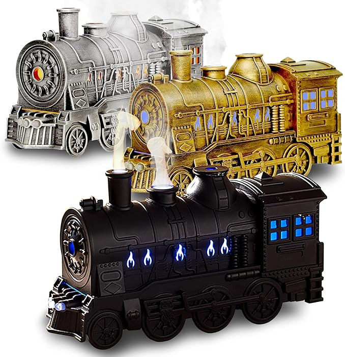 OMEO Black Small Train Aromatherapy Humidifier & Essential Oil Diffuser - Dual Mist, Quiet Ultras... | Amazon (US)