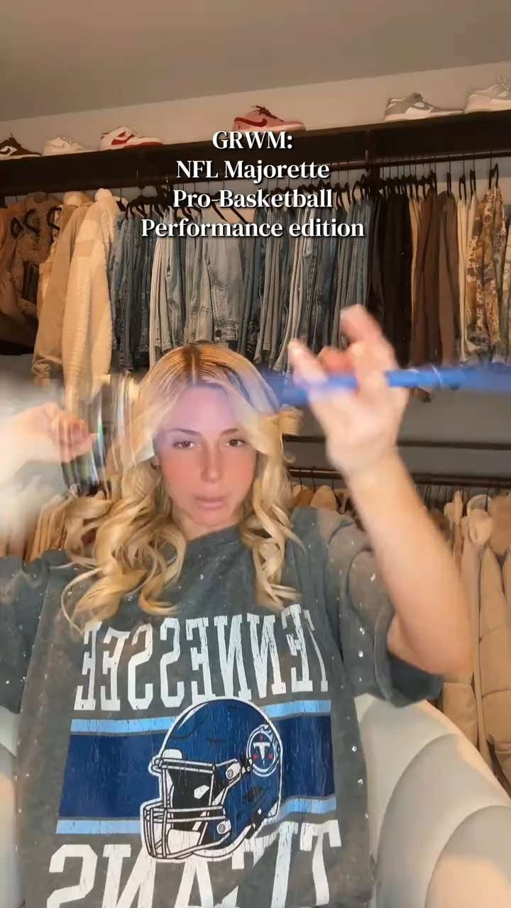 GRWM for a pro basketball performance tonight!💙 

 #LTKgrwm #LTKBeauty