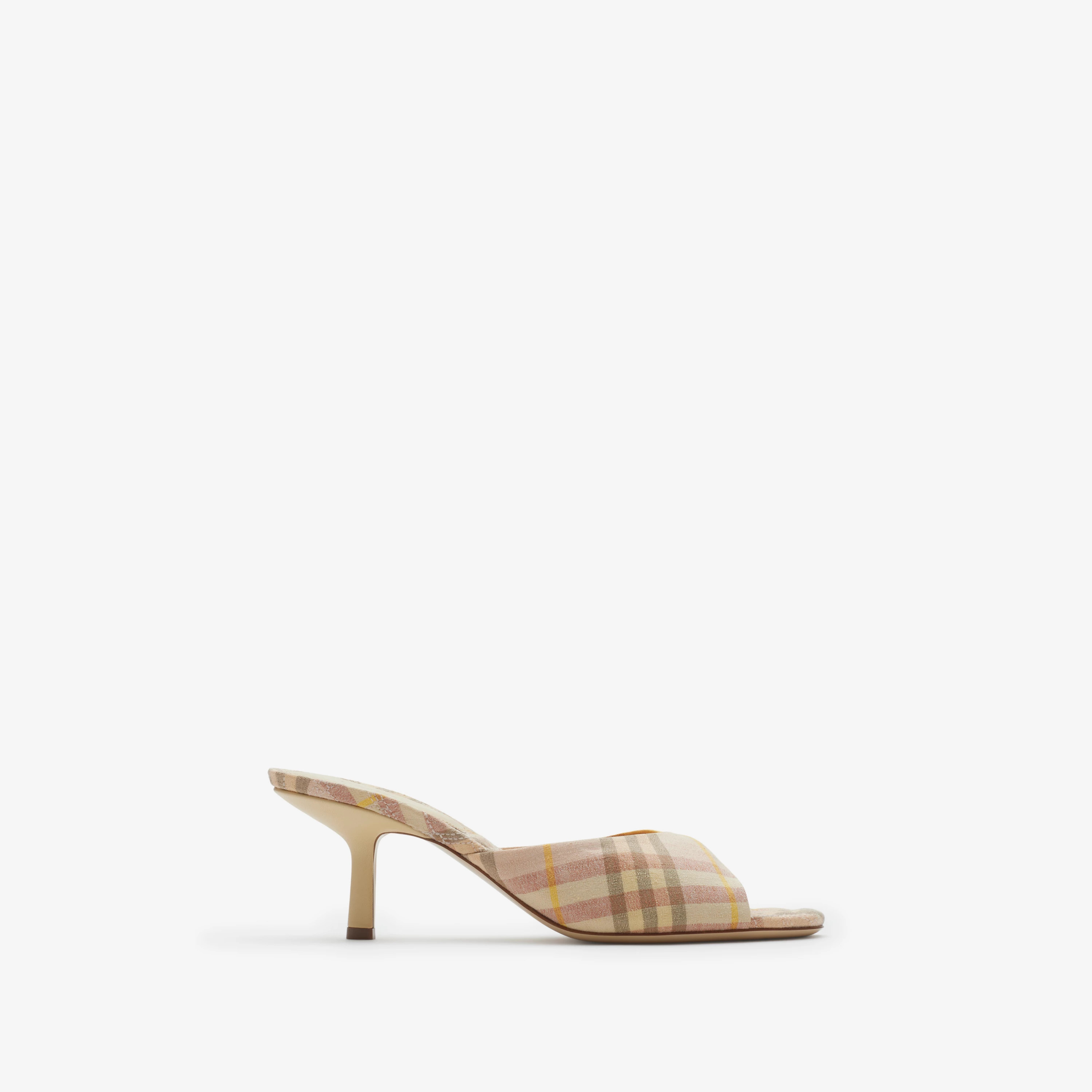 Check Mews Low Mules​ in Teacup - Women | Burberry® Official | Burberry (UK)