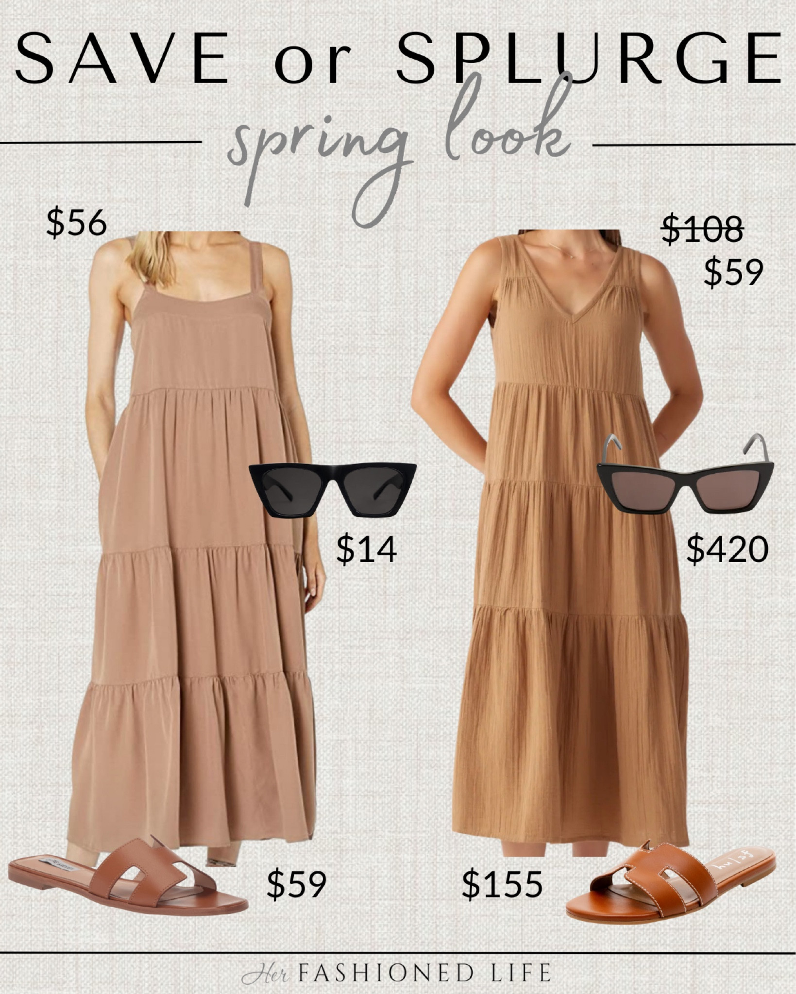 Save or Splurge spring look! Love this dress from Quince and it’s on sale right now! 

#LTKfindsunder100 #LTKsalealert #LTKstyletip