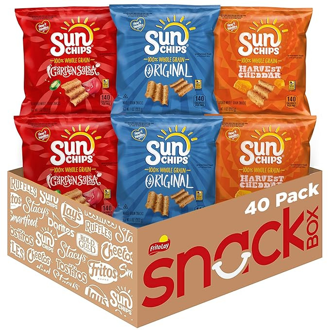 Sunchips Multigrain Chips Variety Pack, 40 Count | Amazon (US)