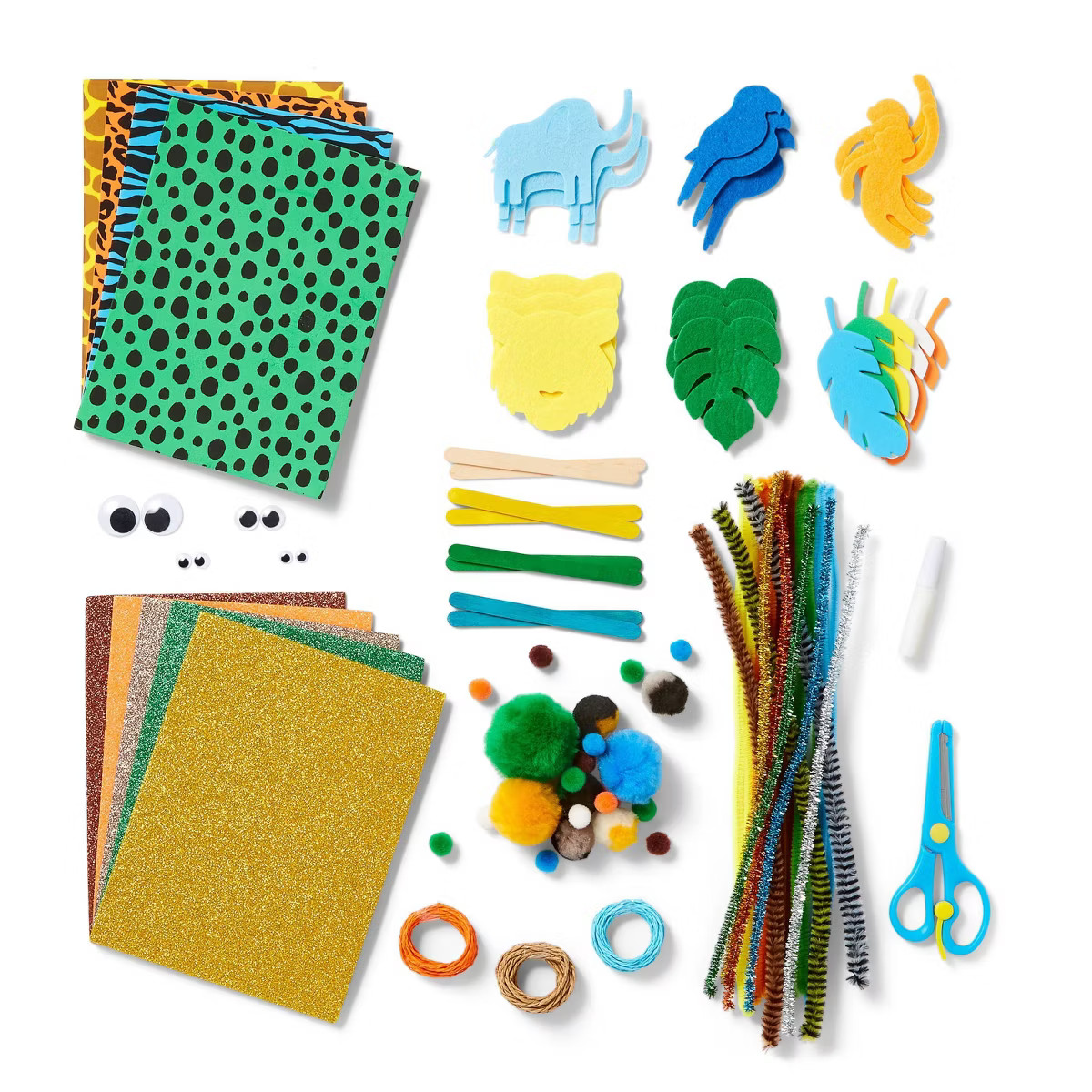 273pc Jungle Bucket of Crafts - Mondo Llama™: DIY Art Kit, Includes Pom Poms, Acrylic Material,... | Target