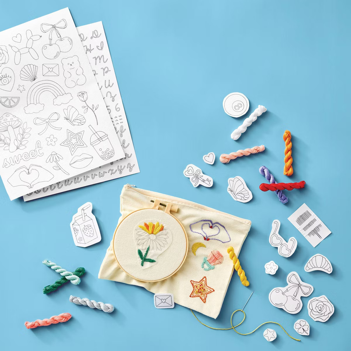 Embroidery Transfers Craft Kit Gift - Mondo Llama™ | Target