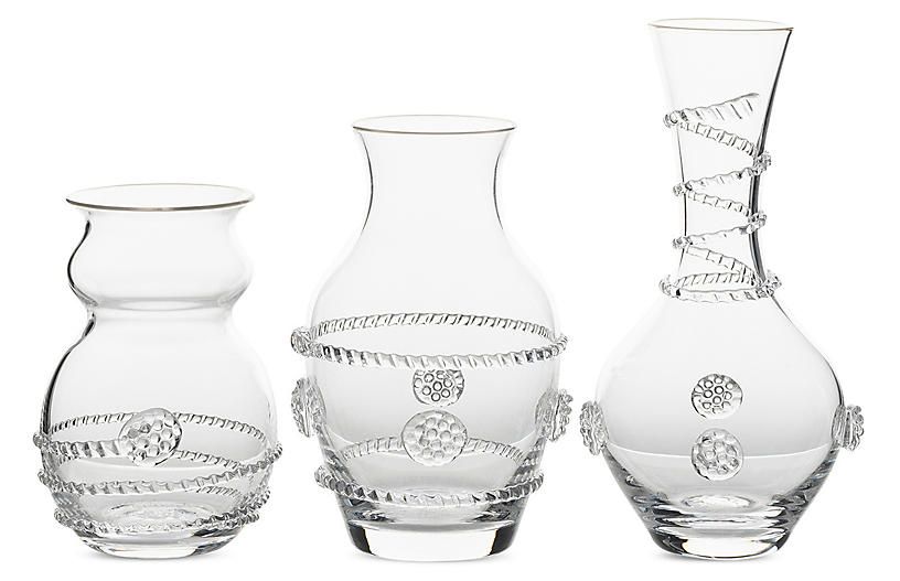 Bud Vase Trio - Clear - Juliska | One Kings Lane