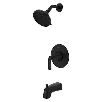 Pfister Rancho Matte Black 1-handle Multi-function Round Bathtub and Shower Faucet Valve Included | Lowe's