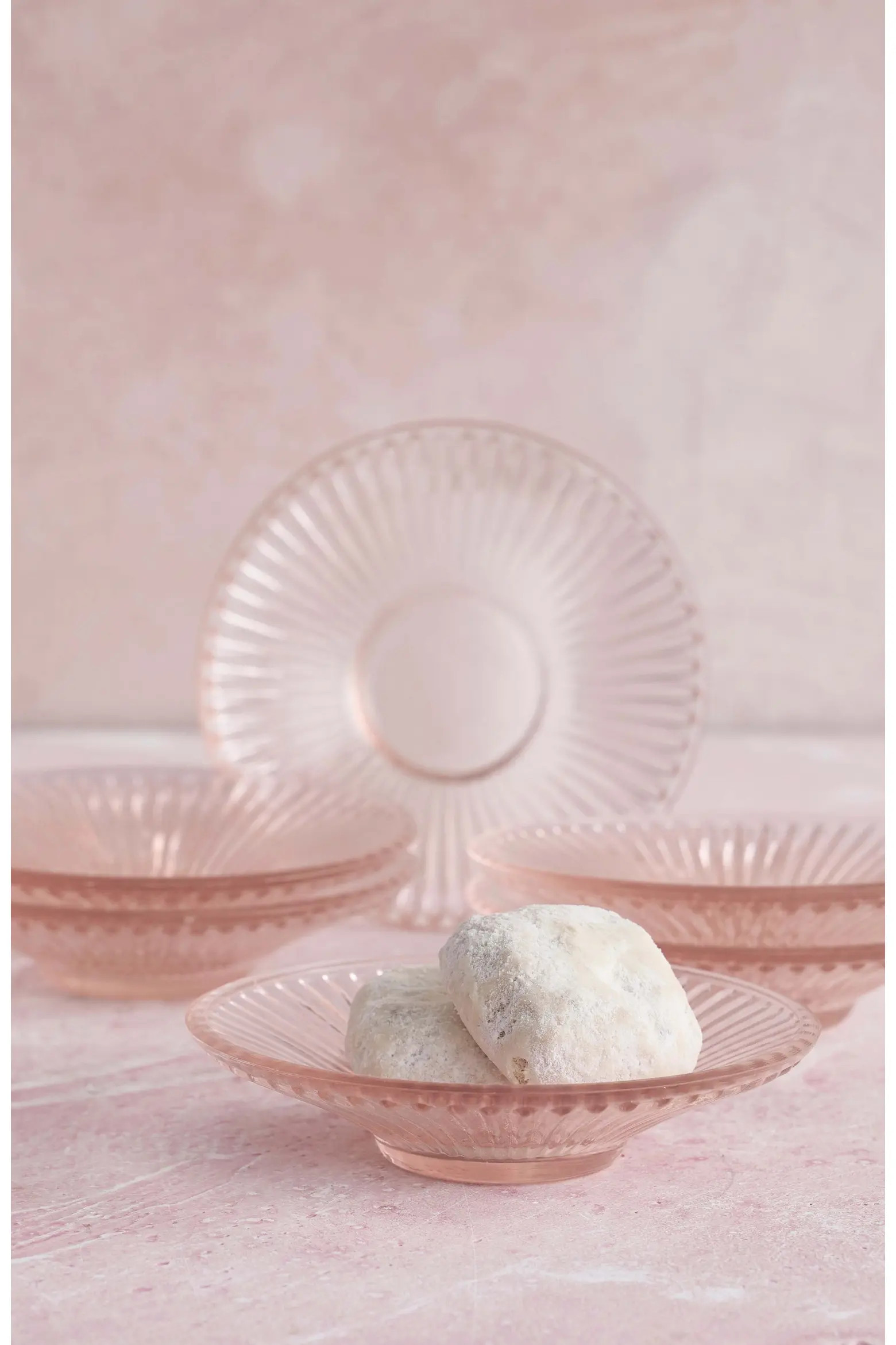 Pressed Pink Glass Small Plates - Set of 6 | Nordstrom | Nordstrom