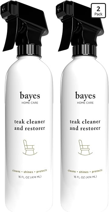 Bayes High Performance Teak Cleaner & Restorer - Cleans, Shines, and Protects - Maintains Fine Te... | Amazon (US)