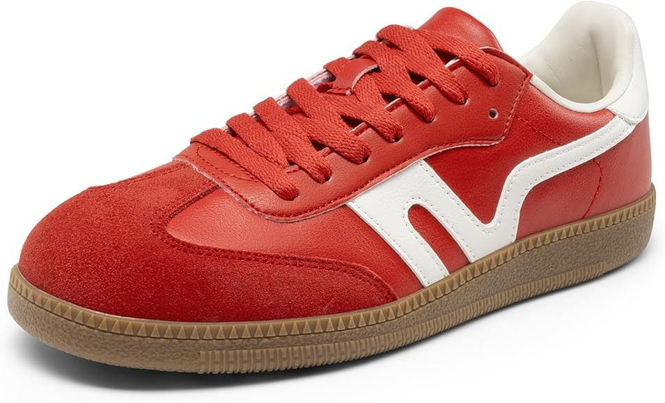 DREAM PAIRS Women's Tennis Sneakers Walking Nia Flat Low-Top Casual Lace-Up Comfortable Fashion S... | Amazon (US)