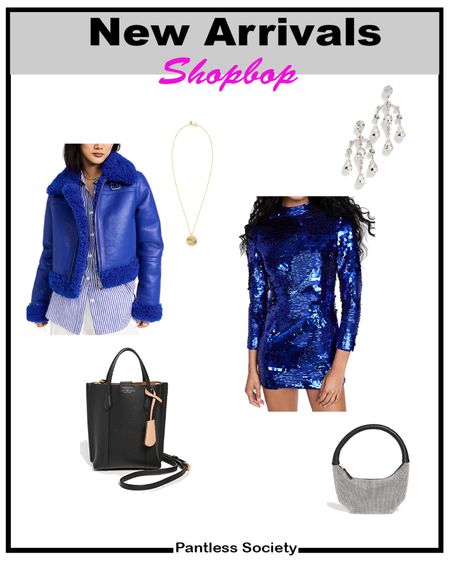 Blue outfit. Shopbop new arrivals. Holiday outfit. NYE outfit.

#LTKsalealert #LTKstyletip #LTKitbag