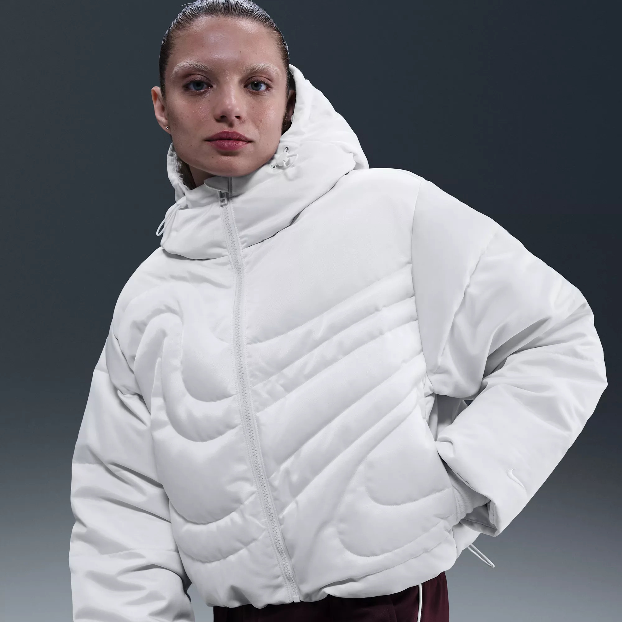 Nike Women's Sportswear Swoosh Series Therma-FIT Oversized Down Jacket | DICK'S Sporting Goods
